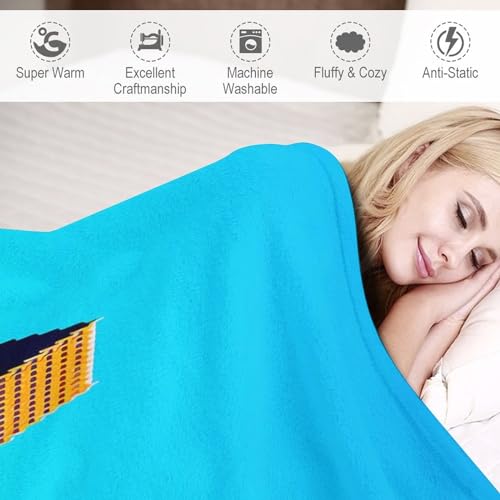 Couverture de lit en peluche Houston 178x203cm plaid doudou doux - 5