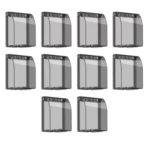 Luobannm Caja Impermeable Universal para Enchufes de Pared Tipo 86, Placa Transparente, Cubierta Protectora para Interruptores, Accesorios para Enchufes Eléctricos.