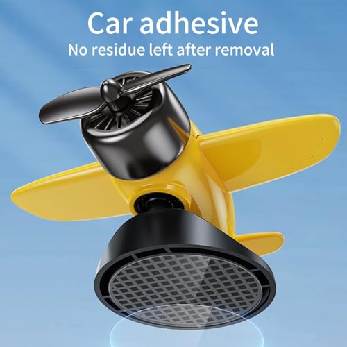 Decoración solar de avión para coche con movimiento giratorio para salpicadero 3