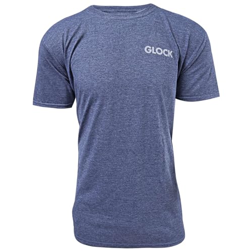 Glock AA75157 American Flag Heather Navy Large Short Sleeve