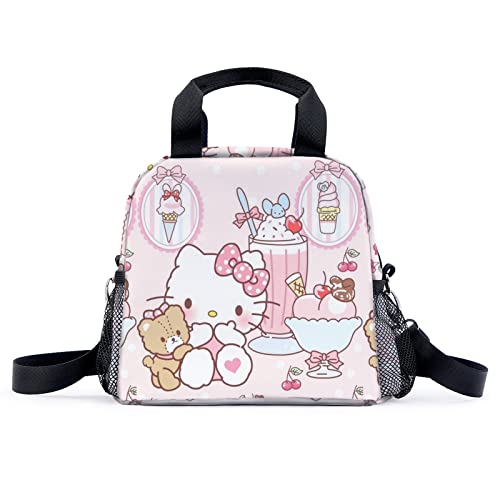 Portable Lunch Bag Light Pink Insulated Lunch Container For Women Adult Work Outdoor Camping #TOP1