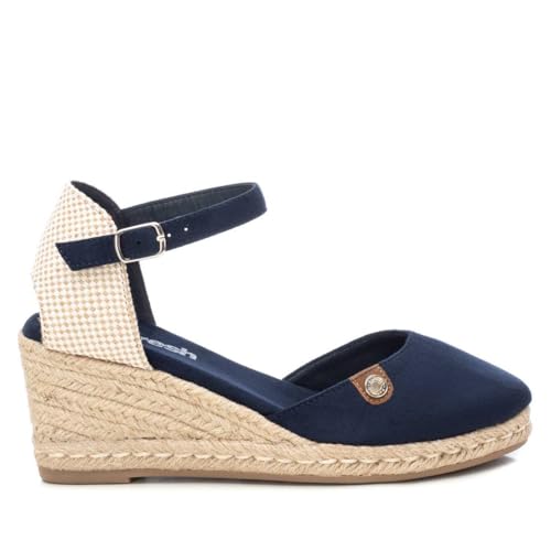 REFRESH - Sandalias con Cuña Mujer Navy - Calzado Cómodo y Versátil - Moda casual - Modelo 17188208 (Talla 38)