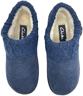 Clarks Women's Knitted Collar Clog (6 M US, Navy/Navy X)