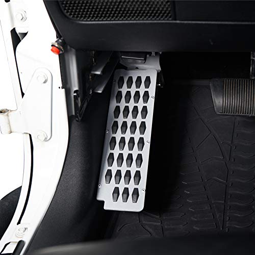 Hooke Road Dead Pedal Driver Foot Rest Pad Kick Panel for 2007-2018 Jeep Wrangler JK & Unlimited by Hooke Road - Image 2