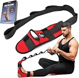 DMoose Fitness Estirador De Pies Y Pantorrillas Con Correa Acolchada Ajustable Para Fascitis Plantar, Isquiotibiales, Correa De Estiramiento De Piernas Para Yoga Para Mejorar La Flexibilidad