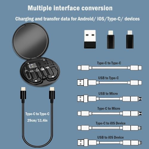 ZQWINT 60W Multifunctional Fast Charging Cable Kit, Black - Image 5