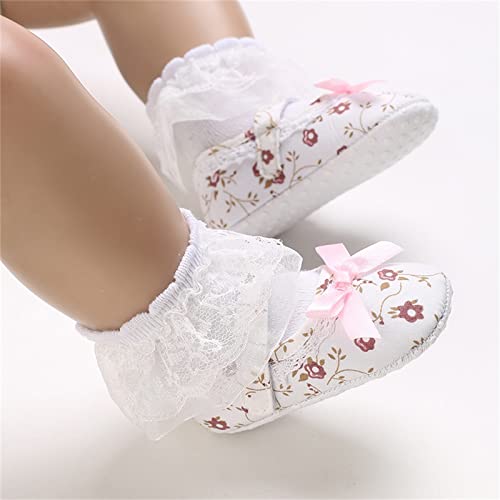 Spring and Summer Children Infant Toddler Shoes Girl Sports Shoes Flat Bottom Round Toe Light Flower First Shoes Walking3