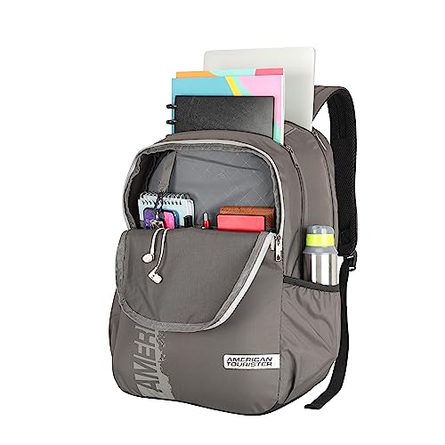 American Tourister Spin 29 Ltrs Grey 4 Compartment Laptop Backpack (FS0 (0) 08 001)