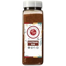 Pastrami Rub Seasoning by International Spice, Pastrami Spice Seasoning for Smoked Meat, Chicken, and Salmon, Gourmet Kitchen Spice, Cooking Gifts, Restaurant Quality, 16 oz. Bottle