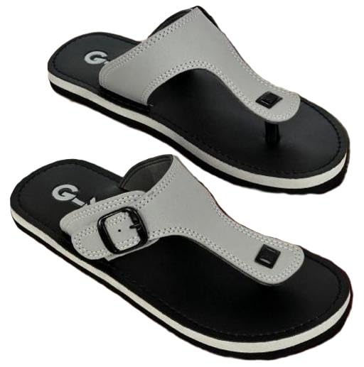 Stylish Comfortable Slip On Sandals for Men Printed Synthetic Leather Casual Foot Use_2064-picture-23