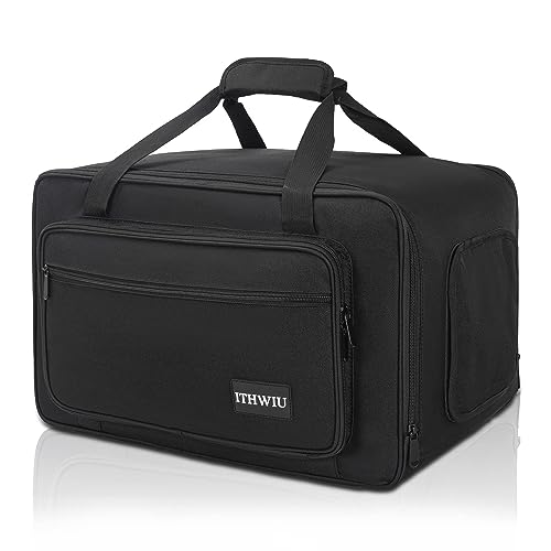 ITHWIU Speaker Carrying Bag with Thickened Sponge for Compact 8" Speaker Cabinets; Heavy-Duty Fits QSC K8, Yamaha DXR8 and more (IT-TOTE8), Black
