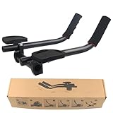 WIYETY Fahrrad Lenkeraufsatz: Lenker Aluminium Armlehne, Rutschfeste Aerodynamik Lenker, Rest TT Aufsatz für Triathlon, Verstellbare Stütze für Rennräder und Mountainbikes