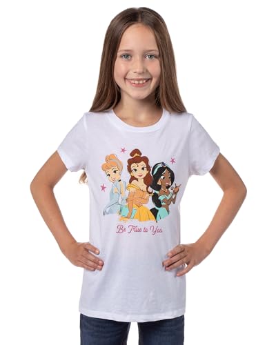 Disney Princess Cinderella Belle Jasmine Be True to You Graphic Print T-Shirt