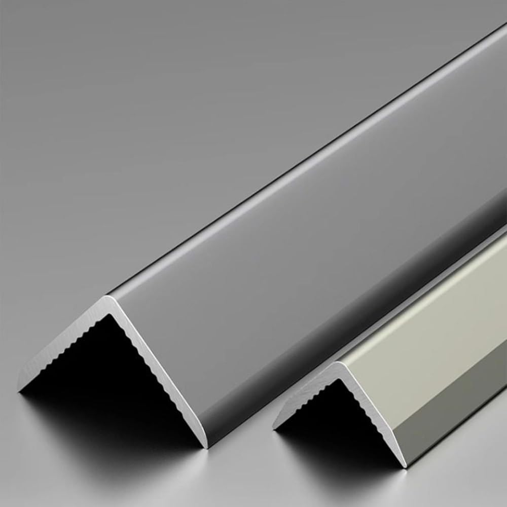 3 paraspigoli in metallo da 99,1 cm – protezioni da parete per porte e bordi da 0,6 cm e 1,9 cm, color champagne, perfette per casa e ufficio