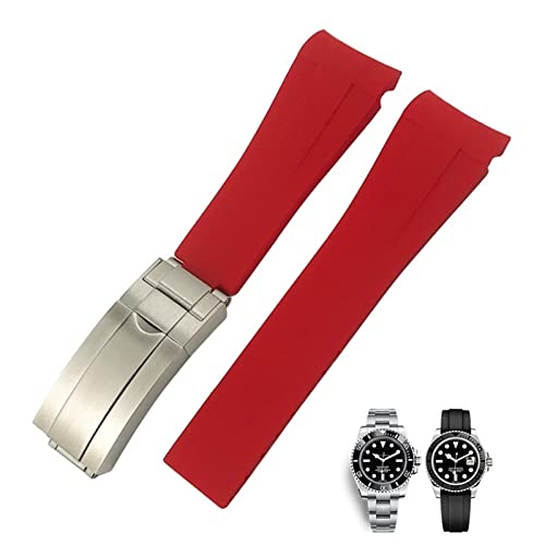 Bracelet silicone 21mm résout transpiration pour montre Rolex Deepsea