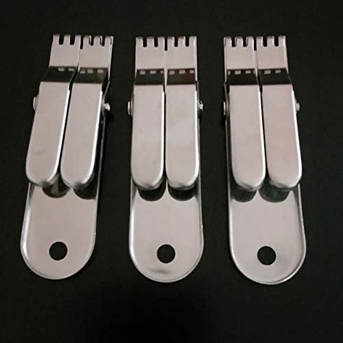 Clipe de gancho, ferramenta de pesca de aço inoxidável para isca de minhoca de sangue, grampo de gan