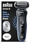 Braun Series 5 Electric Shaver for Men, Waterproof Electric Razor, 3 Flexible Blades, EasyClean System, AutoSense Technology, 51-B1000s