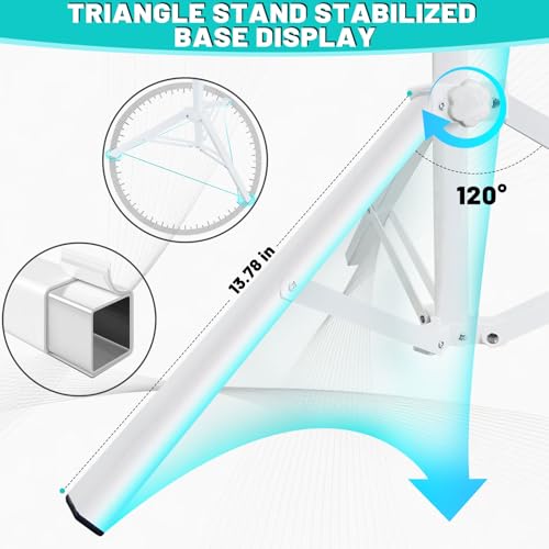 Crilealym IV Pole Portable,46 to 86In Telescopic IV Stand Floor with 4 IV Bag Holder Stabilizing Tripod Stainless Steels Pipe Extension Pole IV Influsion Pole with Organizers Infusion Bags (Black) - Thumbnail 4