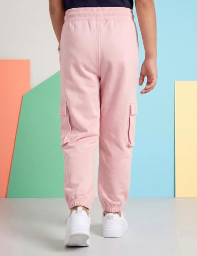 Image of Amazon Brand - Symbol Girls Contrast Panel Detail Cotton Rich Track Pants