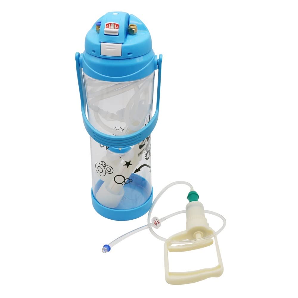HUFFA Tragbare manuelle Milchpumpe aus Kunststoff 3L Home Schafe Melkmaschine Ziege Single Head Vakuumpumpe Eimer Saugflasche