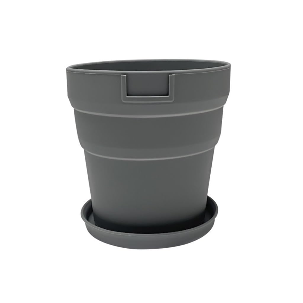 Gelasige C Flower Pots Silicone Flower Pot Office Desktop Reusable Foldable Flower Pot With Tray Outdoor Flower Pots