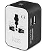 Universal Travel Adapter, Worldwide All in One Power Adapter, AC Plug International Wall Charger with Dual USB Charging Ports for US EU UK AUS Europe Cell Phone Laptop