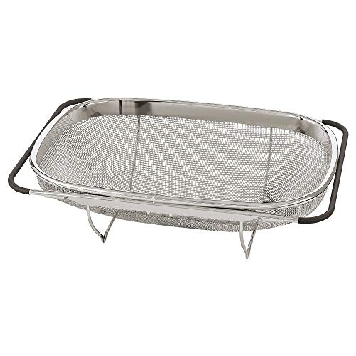 Comparison: Best Ikea Idealisk Strainer 8 IKEA Adjustable Handles Colander, Stainless Steel/Black 34x23 cm (13x9 )
