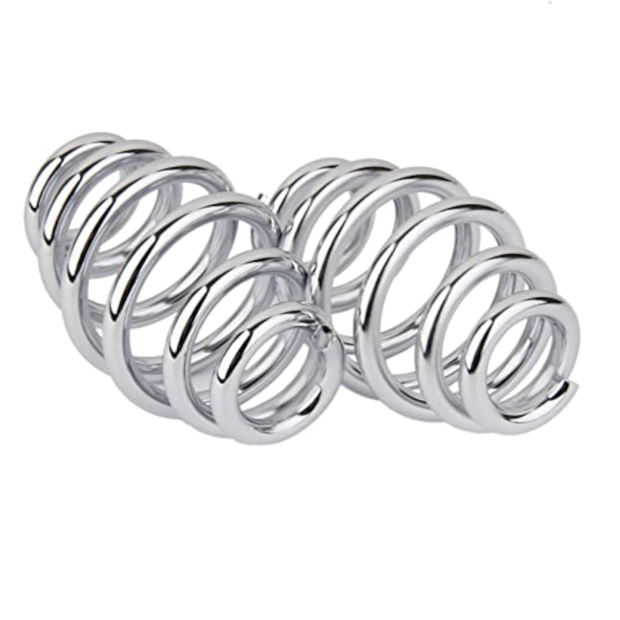 3 Chroe Coiled Solo Seat Springs for Harley Chopper Bobber Motorcycle