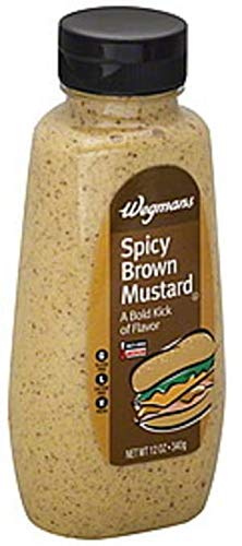 Wegmans Spicy Brown Mustard - A Bold Kick of Flavor - 12 Oz. (2 Pack)
