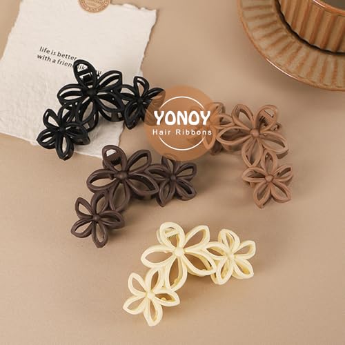 Pinzas grandes mate para cabello YONOY 4 piezas miniatura 7
