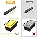 WALMANN Overhead Tote Storage Rails, Heavy Duty Garage Ceiling Bin Storage Rack Adjustable Garage Tote Slide Rail(5 Pack for 4 Bins, Bins Are Not Included)