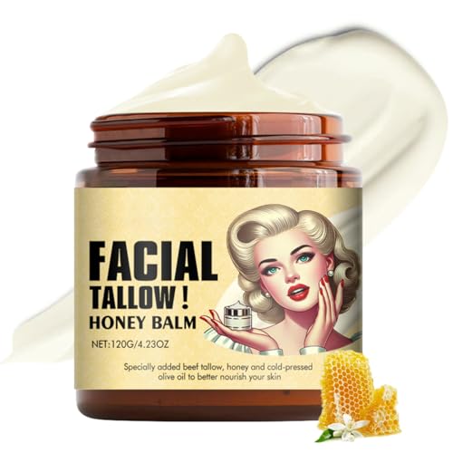 Cebo De Res Para La Cara Original - Crema Cebo De Res Original - Beef Tallow for Skin - Moisturizing Grass Fed Beef Tallow - Facial Moisturizer with Raw Honey - Hydrating Body Butter for Dry Skin