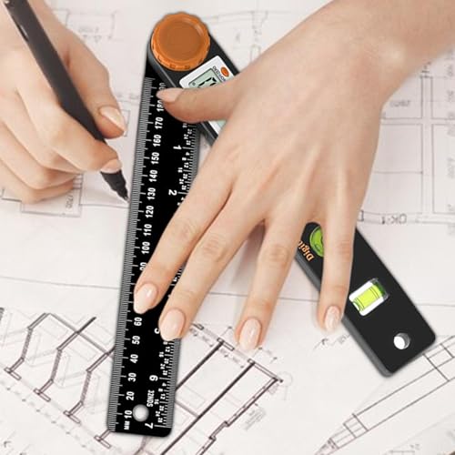 Règle digital angle finder 230mm outil de mesure rapporteur pour menuiserie - 4
