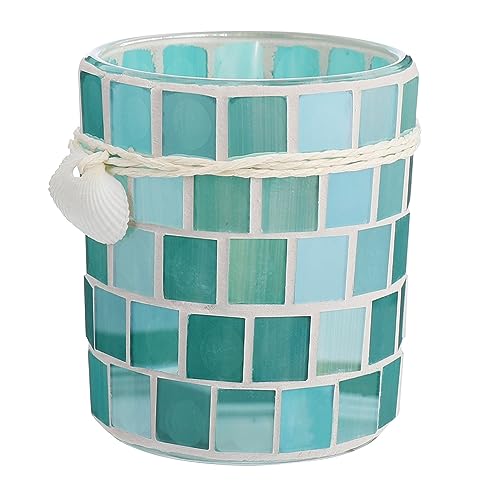 MUCKLILY 1pezzi Portacandele in Vetro Bicchiere Per Aromaterapia Portacandele Tealight Resistente Per Uso Prolungato Crea Atmosfera Calda e Accogliente Per Matrimonio Festa e Decorazioni