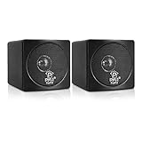Pyle Home PCB3BK 3' 100-Watt Mini-Cube Bookshelf Speakers (Black)