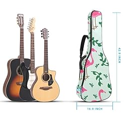 Housse étanche pour guitare acoustique avec double bandoulière et poche Motif flamant rose vert, Multicolore 01., 42… - Les Beatles, Paul McCartney, John Lennon, RIngo Starr, George Harrison Housse étanche pour guitare acoustique avec double bandoulière et poche Motif flamant rose vert, Multicolore 01., 42… – Image 5
