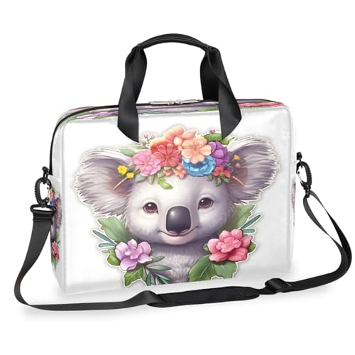 Bolso para portátiles 15.6-16 pulgadas con diseño floral y correa miniatura 1