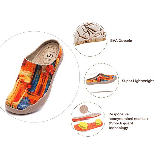 Pantoufles peintes Malaga confortables chaussures d'été légères UIN - 5