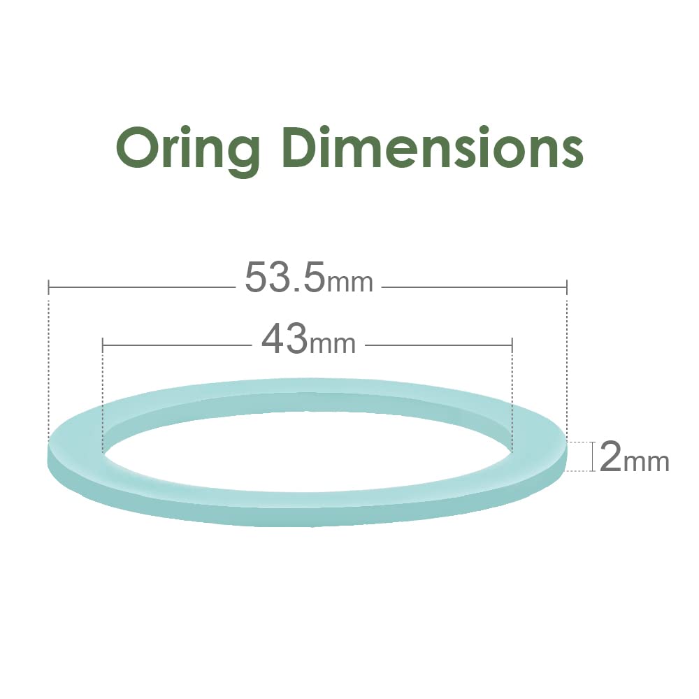 Maymom O-Ring di Tenuta per Biberon, Set da 6 Pezzi