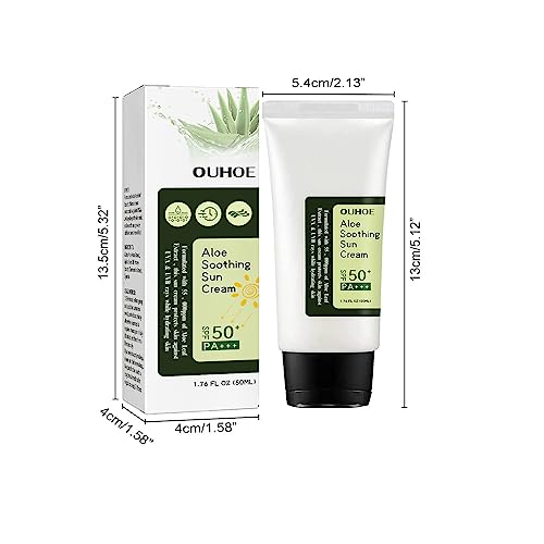 "Aloe Vera Soothing Sunscreen - Firming Facial Moisturizer For Soothing Skin And Sunburn Relief. Aloe Vera Gel Moisturizer, Day Cream And Skin Soother" #TOP6