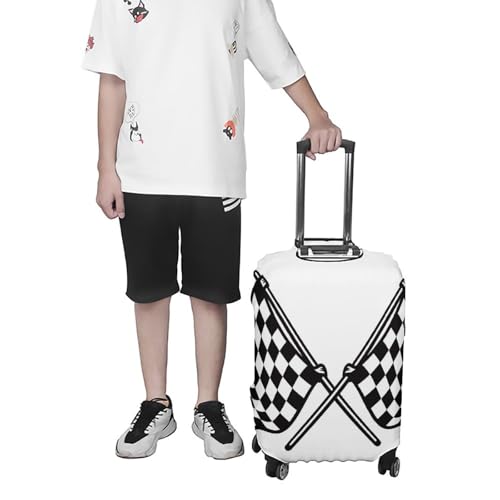 Housse de protection pour valise style drapeau de course pour vos vacances