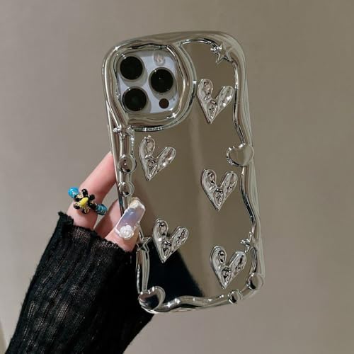 Coque antichoc pour iPhone 13 Pro Max en argent galvanisé robuste - 2