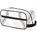 Sport Baseball Portable Travel Toiletry Bag, Softball Texture Ball Dopp Kit Cosmetic Organizer Makeup Bag Shower Shaving Bag for Men Women