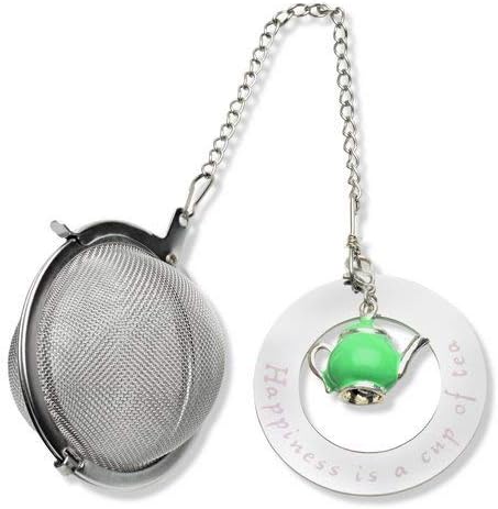 Harmony N More Stainless Steel Tea Infuser Tea Strainer Tea Ball with Teapot Charm for Loose Leaf Tea