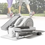 DPLWJPP Elliptischer Crosstrainer Für Zuhause,Fitness-Stepper Mit Einstellbarem Widerstand Und LCD-Monitor,Rutschfester Leiser Ellipsentrainer,Geeignet Für Fitnessstudio,Büro Und Zuhause