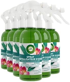 Air Wick Spray Neutralizador de Olores Eucalipto y Fresia Pack Ahorro 6 x 237 ml Ambientador en Spray Eliminador de Olores para Hogar