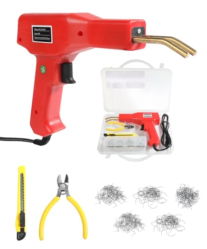 bylikeho Plastic Welder,Plastic Welder Kit Car Accessories Plastic Welding Kit,Bumper Repair Kit with 1000PCS Staples,Plastic Repair Welder Kit,Automotive Tools for Car and Motorcycle Plastic Repair