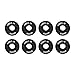 Luzhengyang ABEC-11 Skateboard Bearings 8-Pack - High Speed and Low Noise - 22mm Miniature Ball Bearings - for Skateboards, Longboards, Inline Skates, Roller Skates -, Wear-, Black