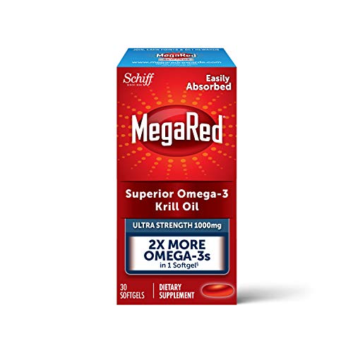 1000mg Omega-3 Krill Oil Supplement, MegaRed Ultra Strength Softgels (30 Count in a Box), Has No Fishy Aftertaste and Has EPA & DHA Plus Antioxidant Astaxanthin 1000mg Omega-3 Krill Oil Supplement, MegaRed Ultra Strength Softgels (30 Count in a Box), Has No Fishy Aftertaste and Has EPA & DHA Plus Antioxidant Astaxanthin