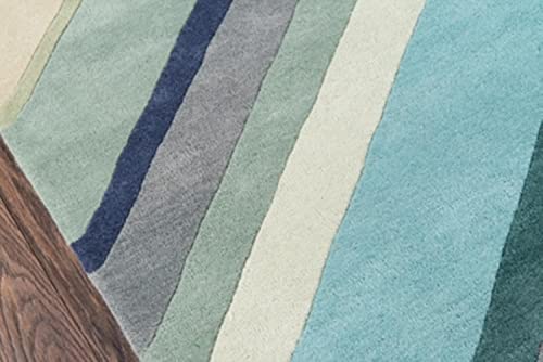 Novogratz By Momeni Delmar Ultralight Blue Runner Area Rug 2'3" X 8'0" #TOP2